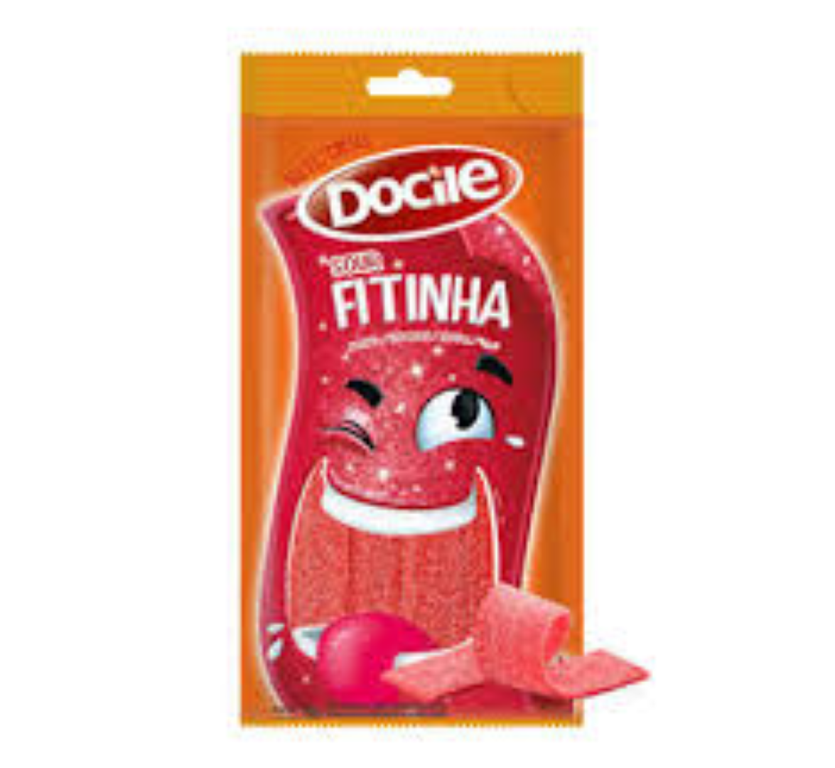 DOCILE COLOUR BELTS SOUR STRAWBERRY 70G 